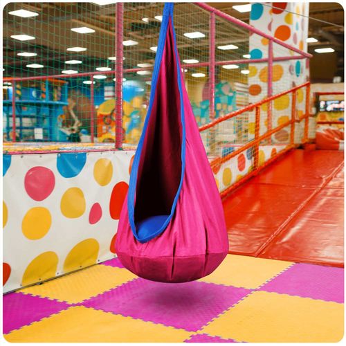 Kokon fotel wiszący Neo-Sport różowy na Arena.pl