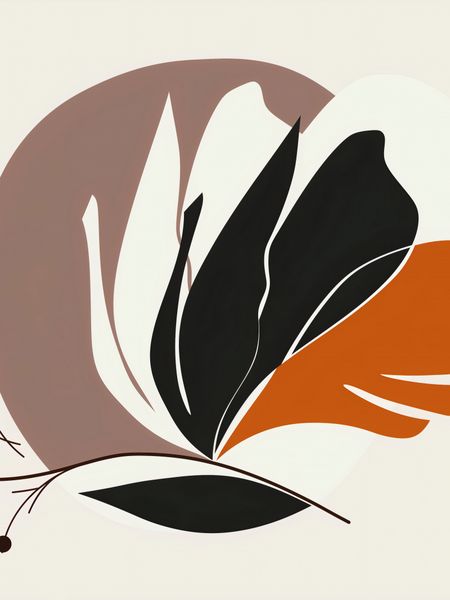 Plakat 75x100cm Elegancja Roślinna zdjęcie 1