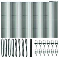 Ogrodzenie z słupkami Zielony 1.6 x 100 m Stal pokryta PCV