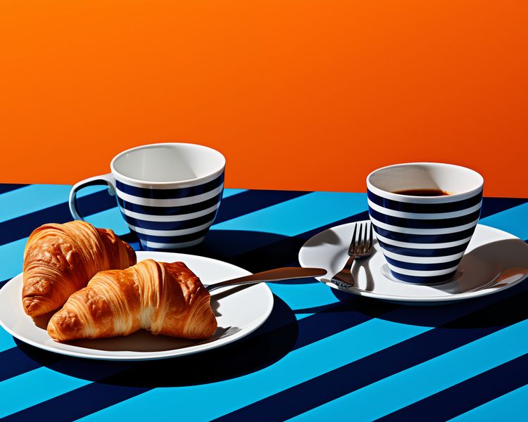 Plakat 50x40cm Croissanty zdjęcie 1