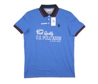 Koszulka męska polo U.S. Polo Assn. Finest Quality niebieska - rozmiar L