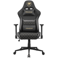 cougar fotel gamingowy armor one v2 gold f, czarny