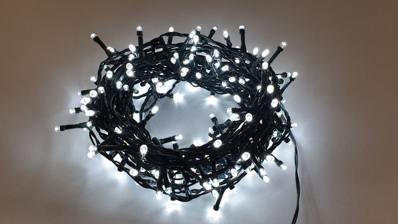 Lampki choinkowe 200 LED wewnętrzne + gniazdo + timer zdjęcie 4