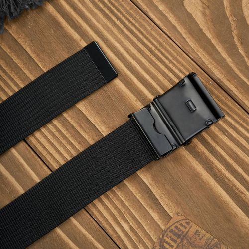 pasek do spodni męski 105 cm klasyczny pasek parciany czarny na Arena.pl