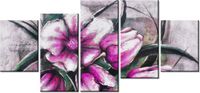 70CM 150CM OBRAZ 5 ELEM KOMPOZYCJA TULIPANÓW ŚCIENNY