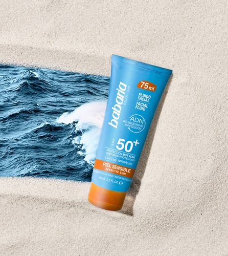 Babaria Facial Fluid Sensitive SPF50 Fluid Przeciwsłoneczny 75ml na Arena.pl