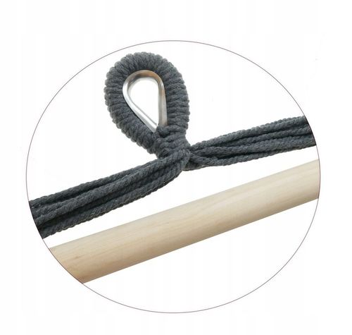 Ciemno szary Antracyt hamak brazylijski kokon huśtawka ogrodowa poduszki na Arena.pl