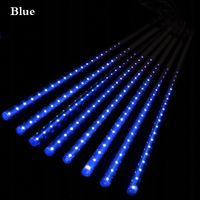 Lampki sople meteory padający śnieg led 30cm niebieskie