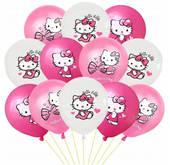 Balony lateksowe Hello Kitty, 30 cm 12 szt.