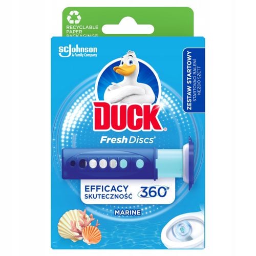 duck fresh discs marine - żelowy krążek do toalety 36ml + aplikator na Arena.pl