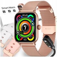 SMARTWATCH DAMSKI ZEGAREK POLSKIE MENU ROZMOWY SPORT BRANSOLETA SMART WATCH