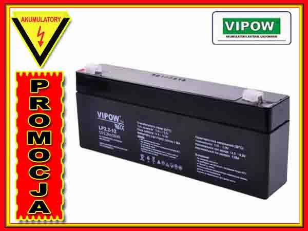 BAT0220 Akumulator żelowy VIPOW 12V 2.2Ah zdjęcie 1