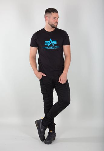 Alpha Industries Basic T-shirt (100501) black/ blue XL na Arena.pl
