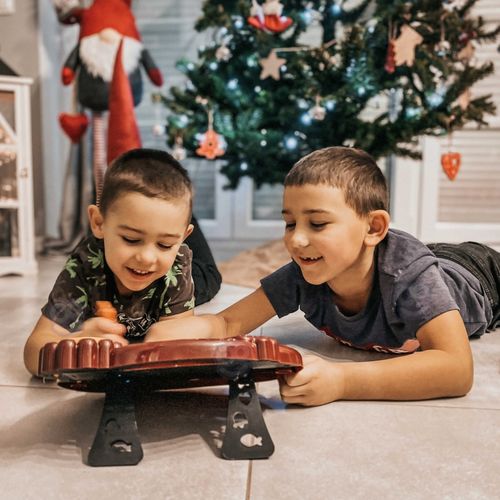 WOOPIE Znikopis Tablica Magnetyczna Kolorowa Stempelki Bordowy na Arena.pl