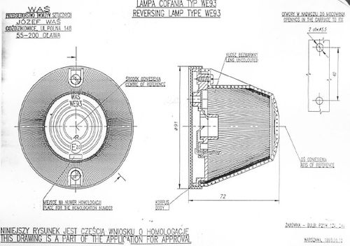 Lampa cofania okrągła WE93 (15) na Arena.pl