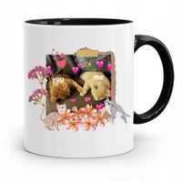 Kubek Czarny Dla Dziewczyny You And Me Prezent Z Nadrukiem Ze Zdjęciem