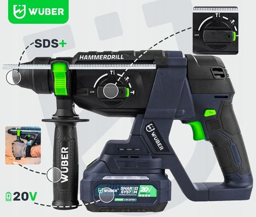 WIERTARKA MŁOTOWIERTARKA 1000 W AKUMULATOROWA 2 J MŁOT UDAROWY MOCNA na Arena.pl