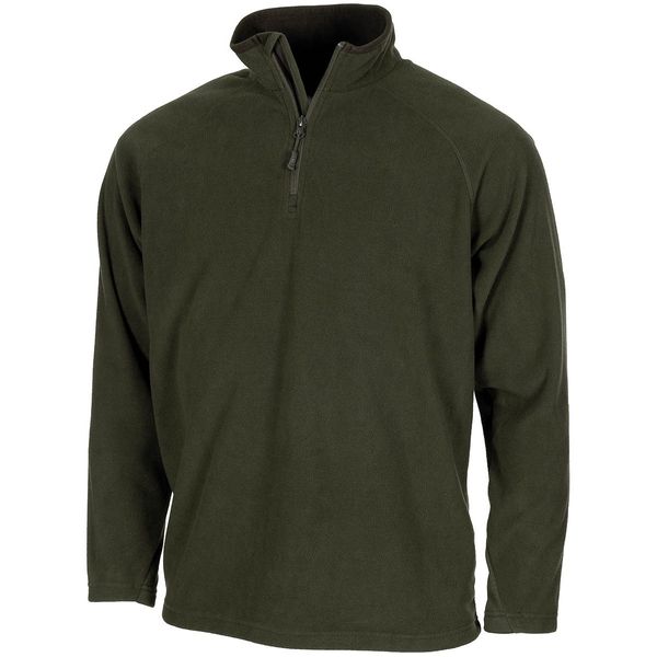 Bluza Troyer mikropolaru oliwkowa S zdjęcie 3