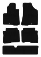 Dywaniki welurowe BASIC Hyundai SantaFe II 2006-2012 7 osób czarne