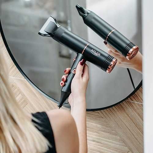 Suszarka Do Włosów Czarna - Lekka i Poręczna 1400W ADLER AD 2278 na Arena.pl