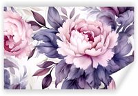 Fototapeta PREMIUM STRUKTURA ZMYWALANA NA WYMIAR vintage kwiatowy wzór