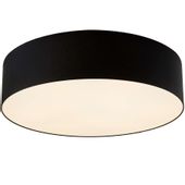 Plafon LAMPA sufitowa SPACE XL 30662902 Kaspa abażurowa OPRAWA ścienna KINKIET okrągły czarny
