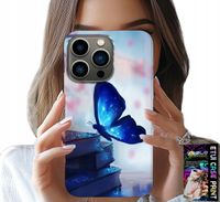 ETUI DO IPHONE 14 PRO MAX - NIEBIESKI MOTYLEK, MOTYL, DAMSKIE WZORY