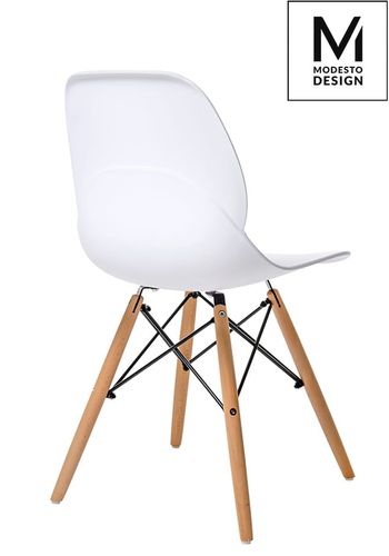 Krzesło MODESTO LEAF WOOD białe na Arena.pl