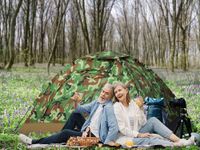 Namiot turystyczny 3-osobowy moro wodoodporny z moskitierą