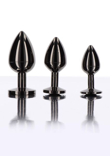 Butt Plug With Diamond Jewel S Black zdjęcie 5