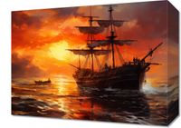 Obraz 40x30cm Ogień na Wodzie