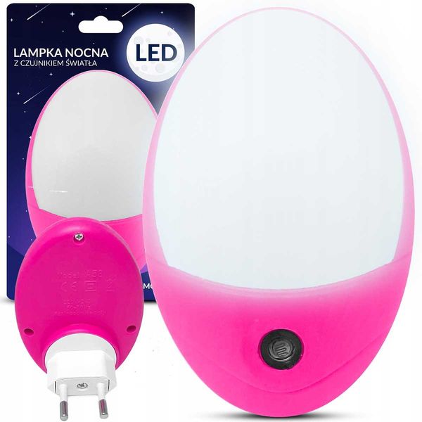 Lampka Nocna Led Heckermann 58 Różowa zdjęcie 1