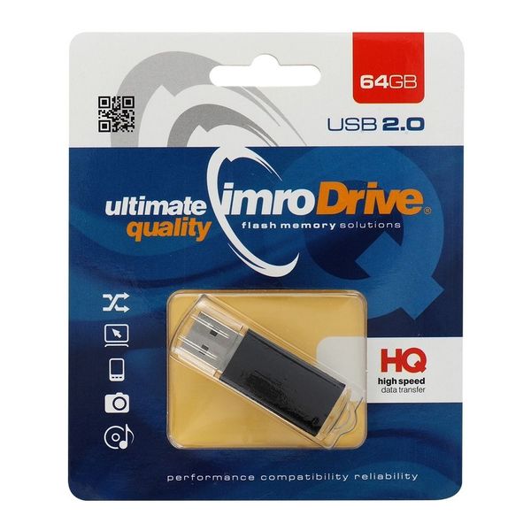 IMRO pendrive BLACK 64GB USB2.0 zdjęcie 1