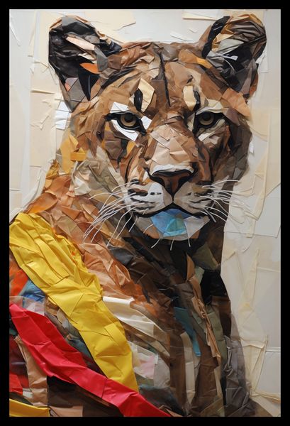 Plakat 30x45cm Papierowy Tygrys zdjęcie 2