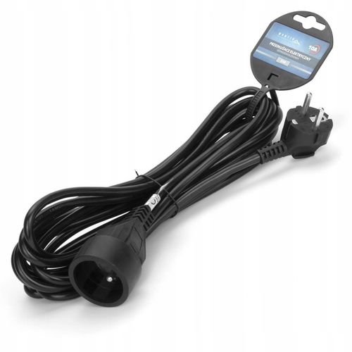 PRZEDŁUŻACZ SIECIOWY 1 GNIAZDO UZIEMIENIE GRUBY ELEKTRYCZNY KABEL RTV na Arena.pl