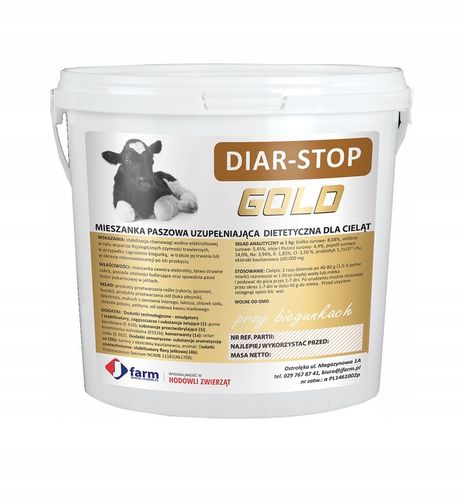 Diar-Stop Gold 1 kg na biegunkę u cieląt i prosiąt + probiotyk JFARM na Arena.pl