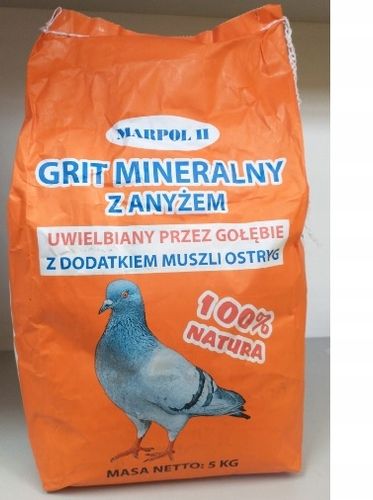 Grit Gryt mineralny dla gołębi z anyżem 5 kg na Arena.pl