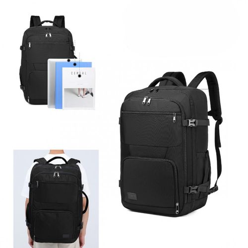 KONO Plecak podróżny do samolotu pojemny kabinowy 55x40x20 czarny na Arena.pl