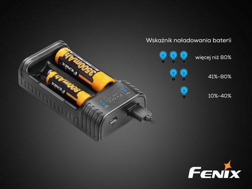 Ładowarka USB, micro USB Fenix ARE-X2 Akumulatory na Arena.pl