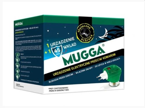 Elektro urządzenie Mugga przeciw komarom do kontaktu + wkład na Arena.pl