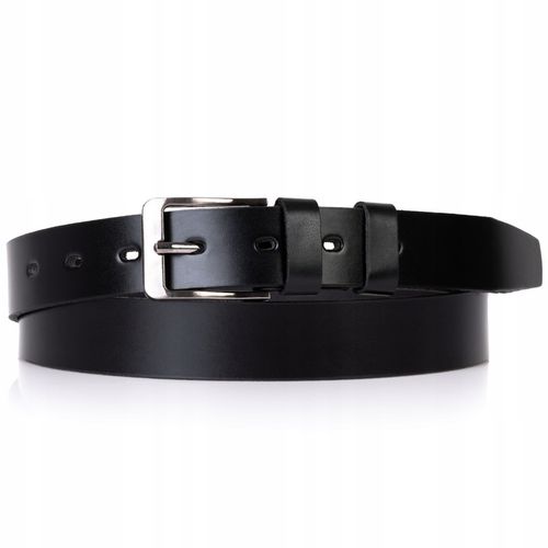 SEPHER Pasek Męski Skórzany CZARNY garnitur spodni na Arena.pl