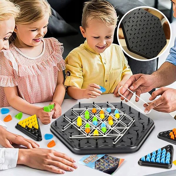 TRIGGLE BOARD GAME CHAIN TRIANGLE CHESS GAME, DESKTOP INTERACTIVE GAME 3D zdjęcie 12