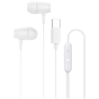 canyon słuchawki dokanałowe sep-5 przewód usb-c białe