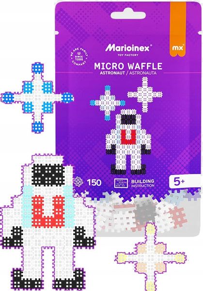Micro Waffle Astronauta i gwiazdy Marioinex - obraz puzzle 150 elementów zdjęcie 2