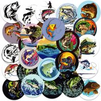 NAKLEJKI NA ZESZYT NALEPKA Z POSTACIAMI KÓŁKO RYBAK WĘDKOWANIE WZORY 23EL