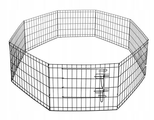 Metalowy Składany Kojec dla Psa Królika do Domu na Zewnątrz Zagroda na Arena.pl