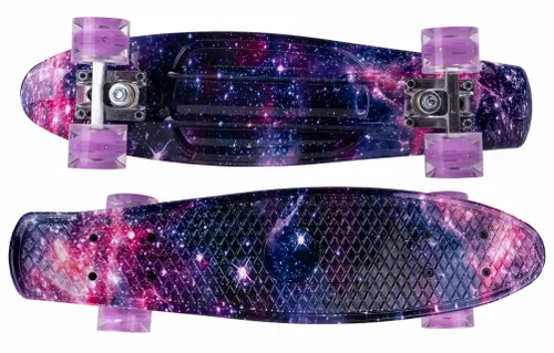 Deskorolka Fiszka Świecące Kółka LED RGB Space na Arena.pl