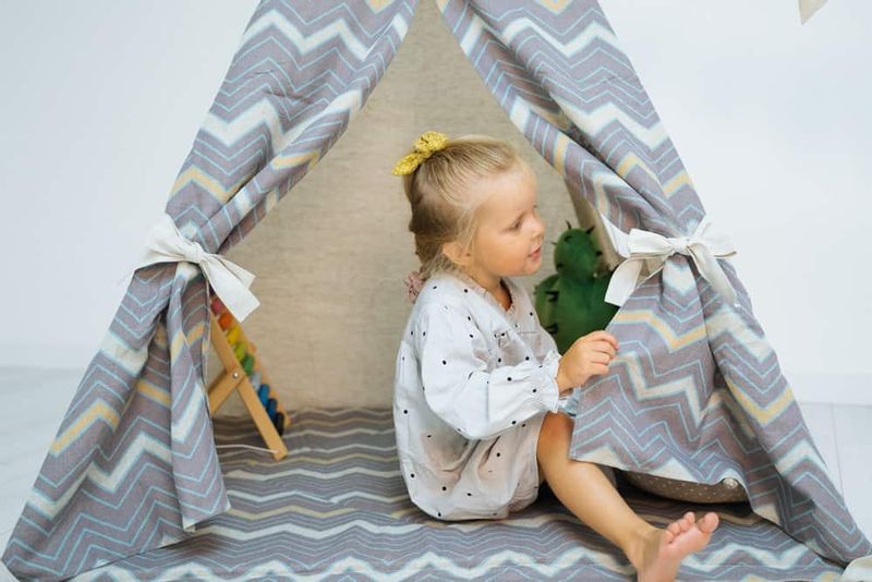 namiot tipi lniany kolorowy MAŁPISZON zdjęcie 4