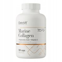 OstroVit KOLAGEN MORSKI RYBI 120 caps KOŚCI STAWY + Wit C Kwas Hialuronowy