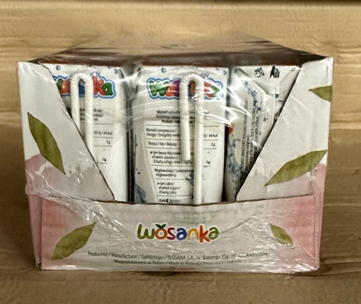 Wosanka Sok 100% pomarańcza 200ml - karton zdjęcie 1